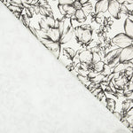 Baumwolle Elasthan Blume Ecru - Ribes y Casals