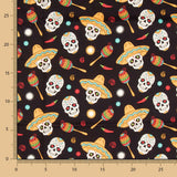 Catrina Party Baumwolle Schwarz - Ribes y Casals