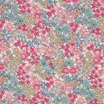 Popeline Garten Blumen Rosa - Ribes y Casals