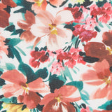 Polyester Gaze Lachs Blume - Ribes y Casals