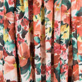 Polyester Gaze Lachs Blume - Ribes y Casals