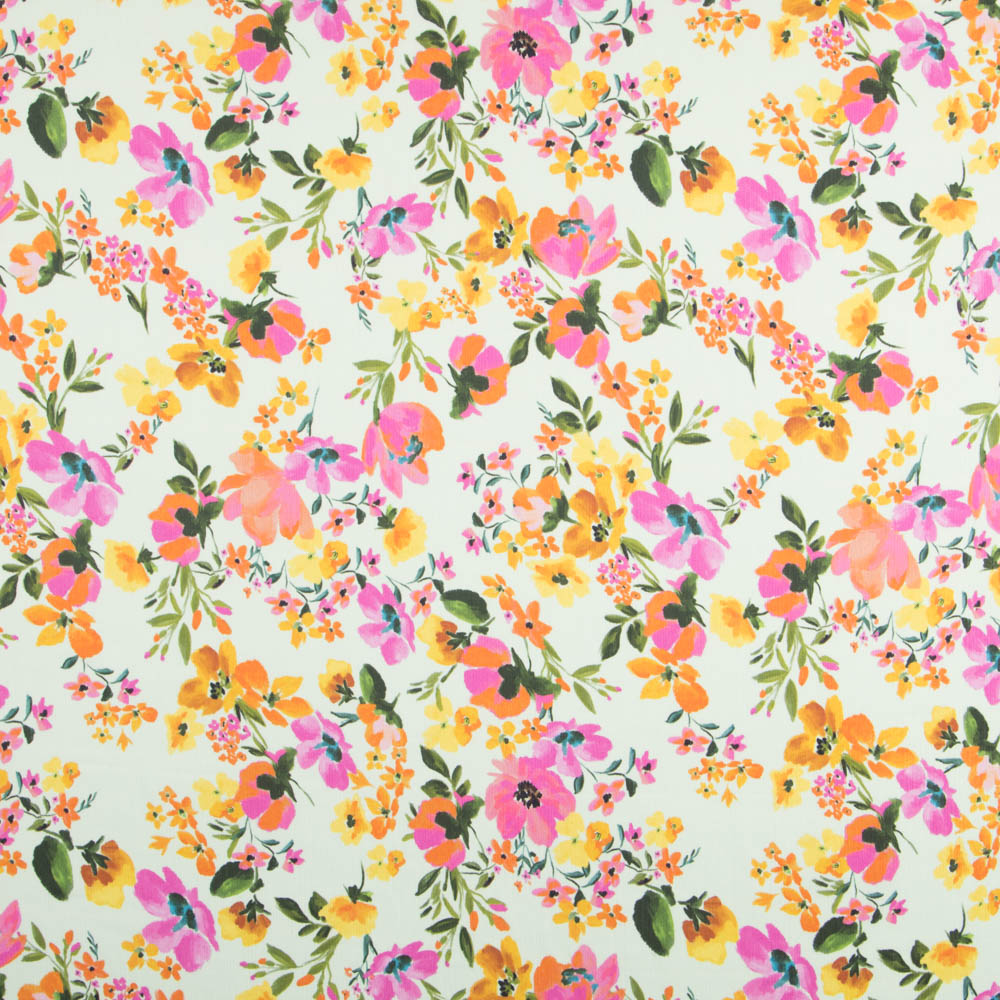 Bambula Polyester Grüne Blume - Ribes y Casals