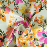 Bambula Polyester Grüne Blume - Ribes y Casals