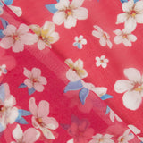 Polyester-Gaze Japanische Blume Rot - Ribes y Casals