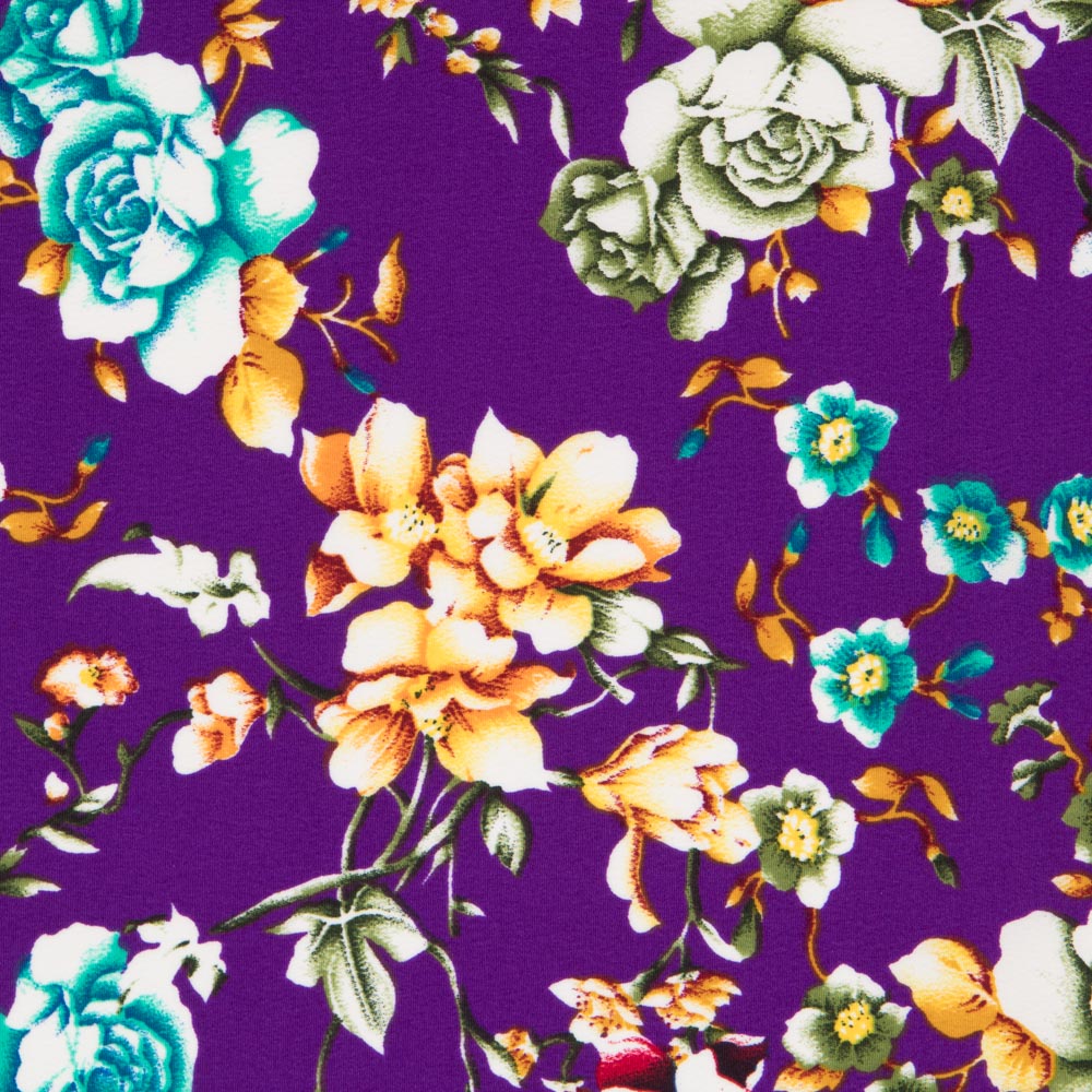 Krepp Polyester Cretonero Lila - Ribes y Casals