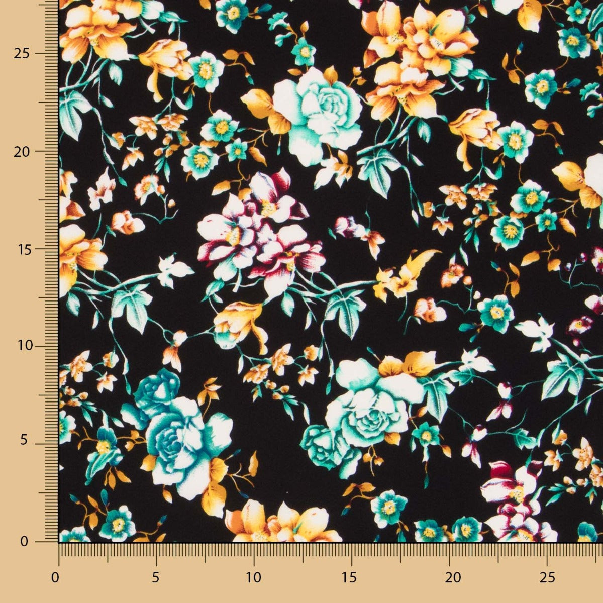 Krepp Polyester Cretonero Schwarz - Ribes y Casals