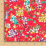 Krepp-Polyester-Kretonero Rot - Ribes y Casals