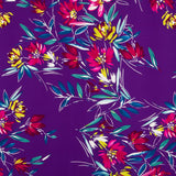 Krepp Polyester Pinselstriche Lila - Ribes y Casals
