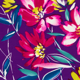 Krepp Polyester Pinselstriche Lila - Ribes y Casals