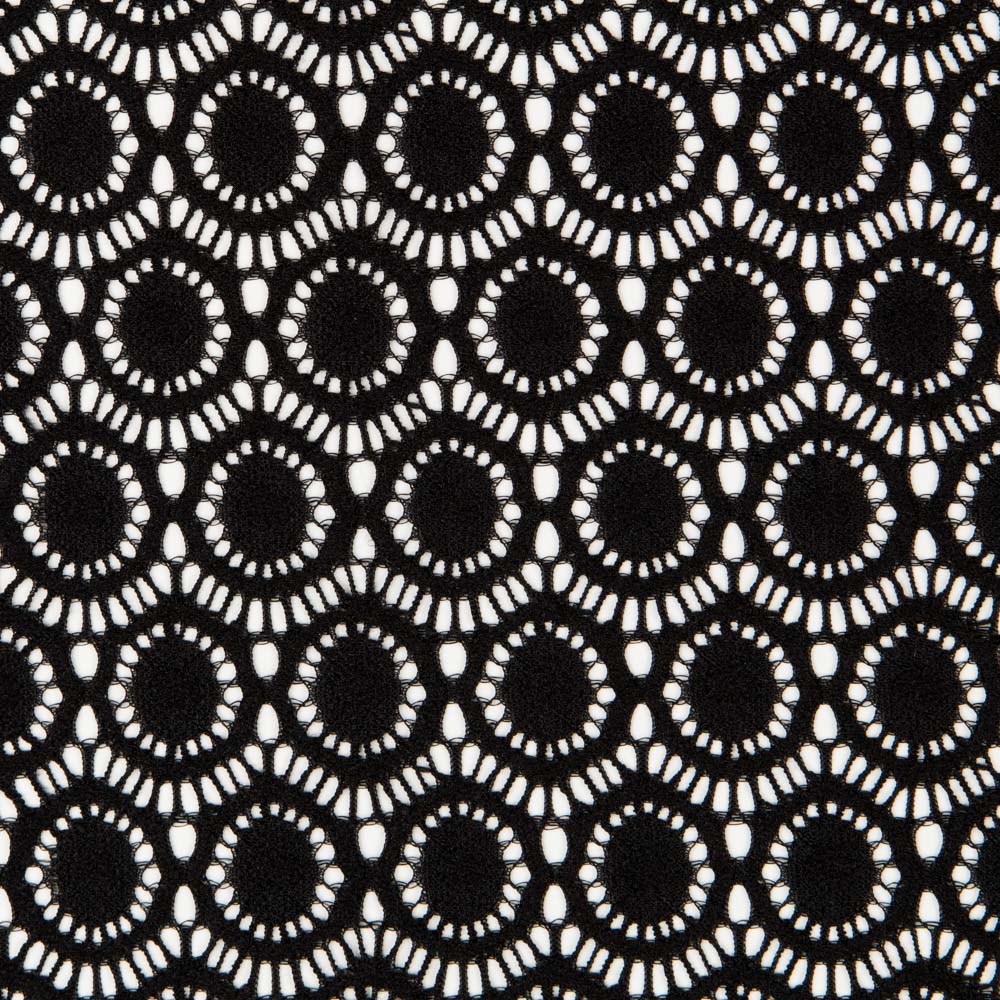 Geometrische schwarze Stretch-Spitze - Ribes y Casals