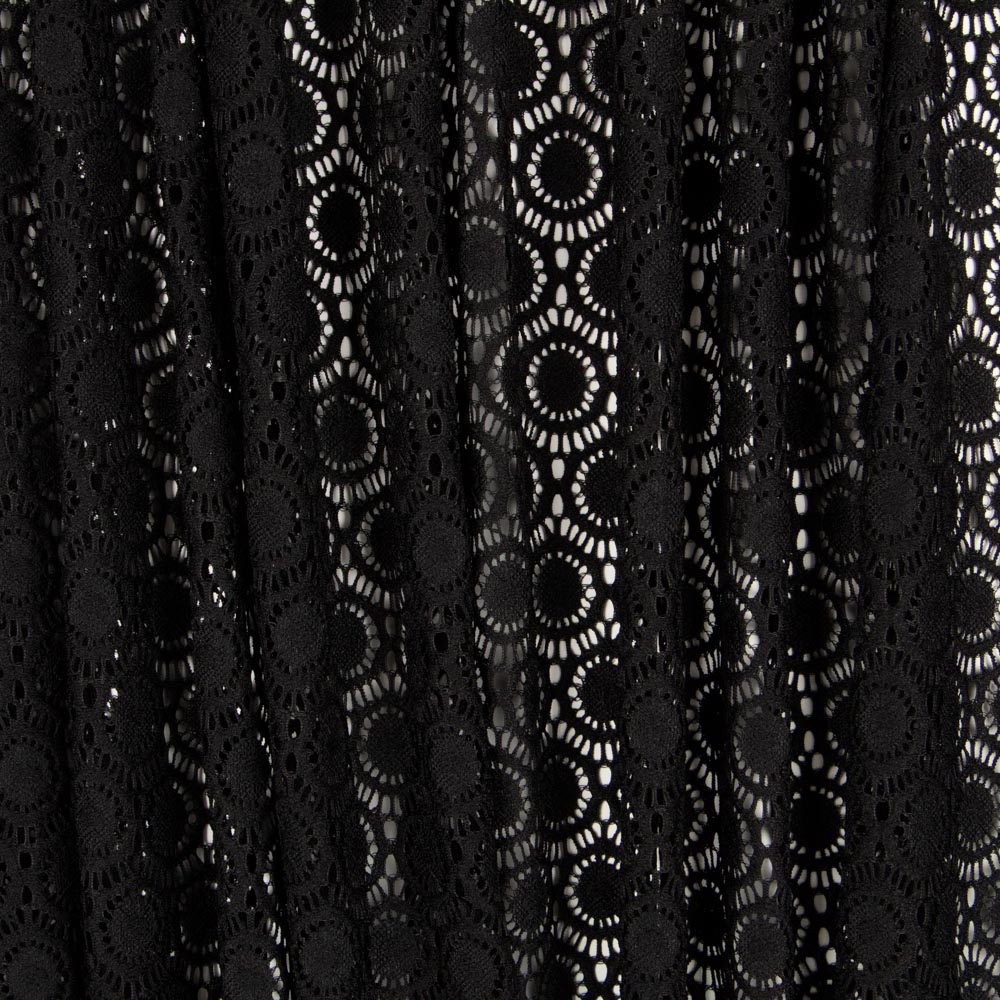 Geometrische schwarze Stretch-Spitze - Ribes y Casals