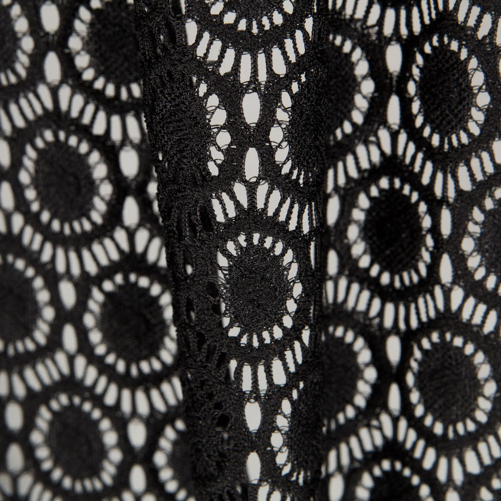 Geometrische schwarze Stretch-Spitze - Ribes y Casals