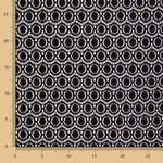 Geometrische schwarze Stretch-Spitze - Ribes y Casals