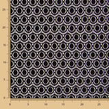 Geometrische schwarze Stretch-Spitze - Ribes y Casals