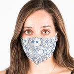 Hygienemaske Mosaik Blau - Ribes y Casals