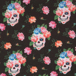 Schwarze Calaveras Popeline - Ribes y Casals