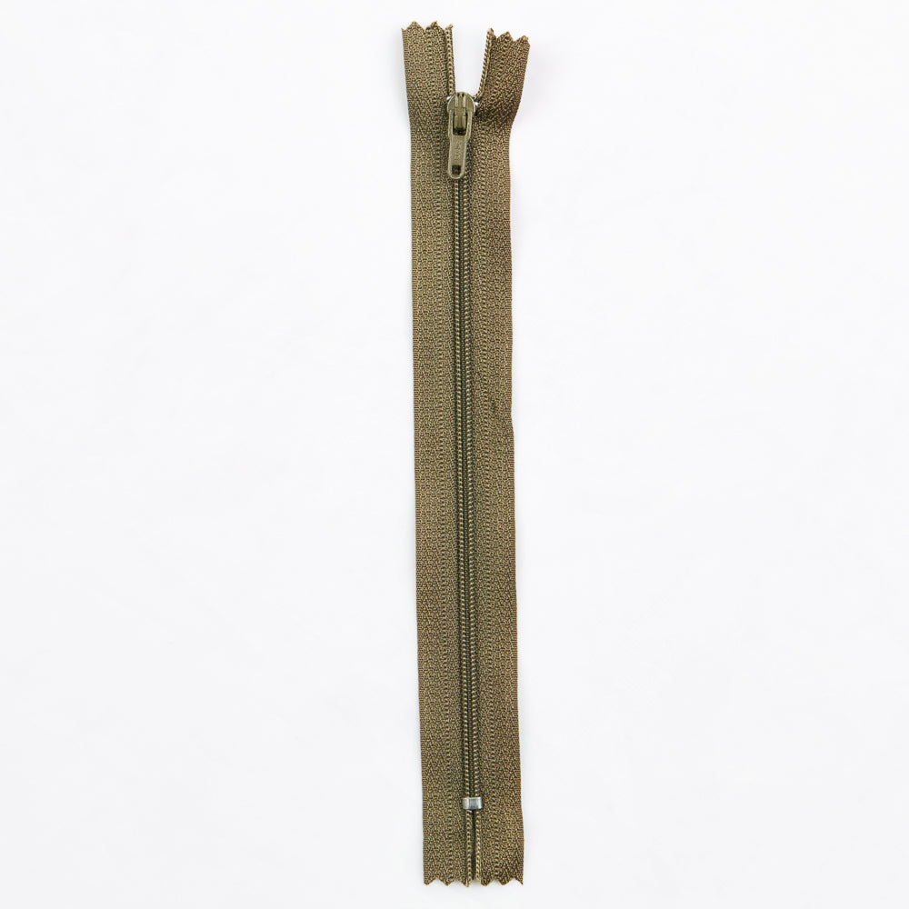 Geschlossener Nylon-Reißverschluss Khaki - Ribes y Casals