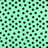 Krepp-Polka-Dots Braun 35mm Grün - Ribes y Casals