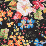 Schwarz Tropical Cretonne Bedrucktes Segeltuch Cretonne Schwarz - Ribes y Casals