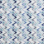 Chevron Blue Bedrucktes Segeltuch - Ribes y Casals