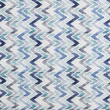 Chevron Blue Bedrucktes Segeltuch - Ribes y Casals