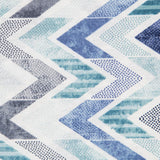 Chevron Blue Bedrucktes Segeltuch - Ribes y Casals