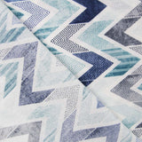 Chevron Blue Bedrucktes Segeltuch - Ribes y Casals