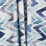 Chevron Blue Bedrucktes Segeltuch - Ribes y Casals
