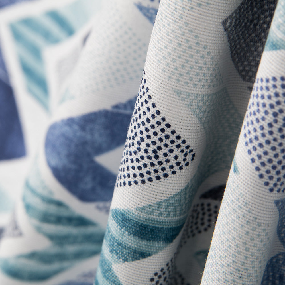 Chevron Blue Bedrucktes Segeltuch - Ribes y Casals