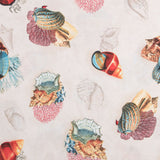 Bedrucktes Segeltuch Muscheln Grau - Ribes y Casals