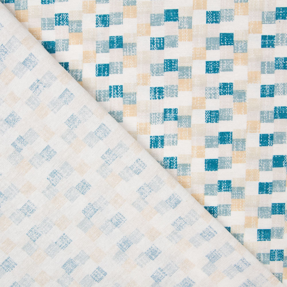 Mosaik-Quadrate aus bedrucktem Canvas - Ribes y Casals