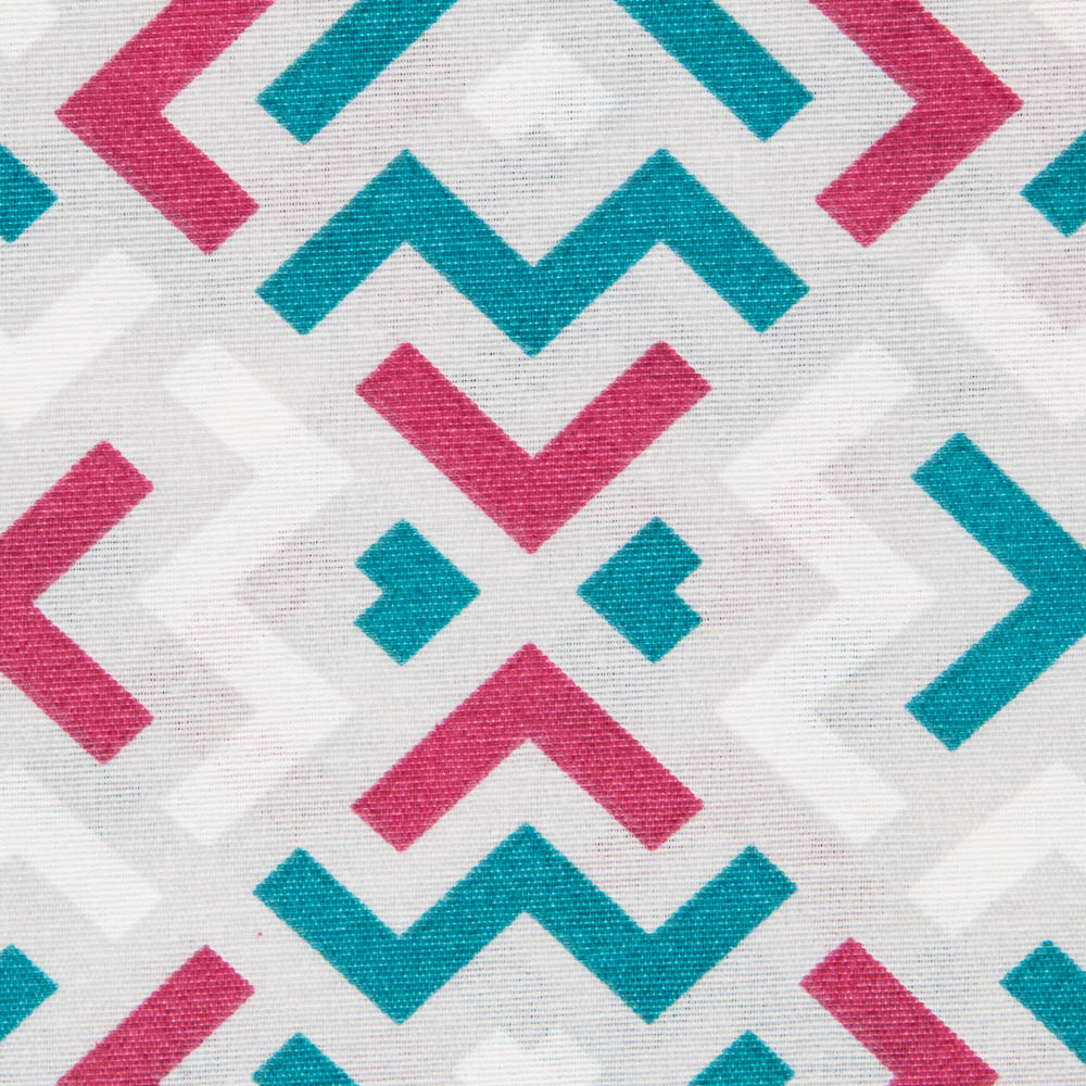 Bedrucktes Segeltuch Zig Zag Grau - Ribes y Casals