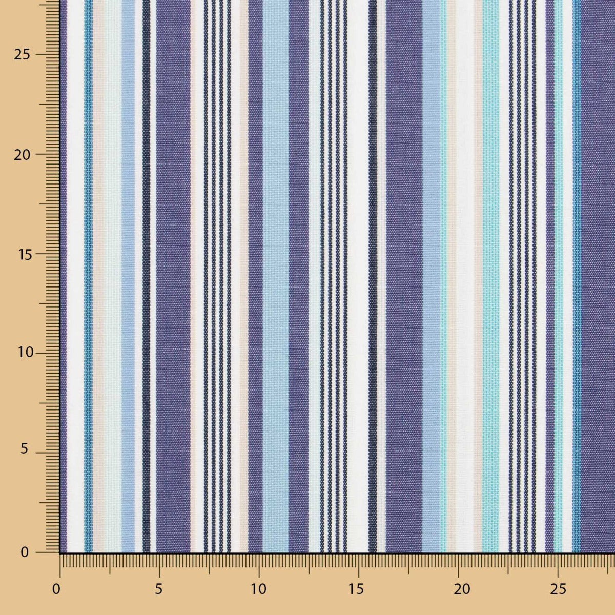 Teflon Outdoor Plane blau gestreift groß 320cm - Ribes y Casals