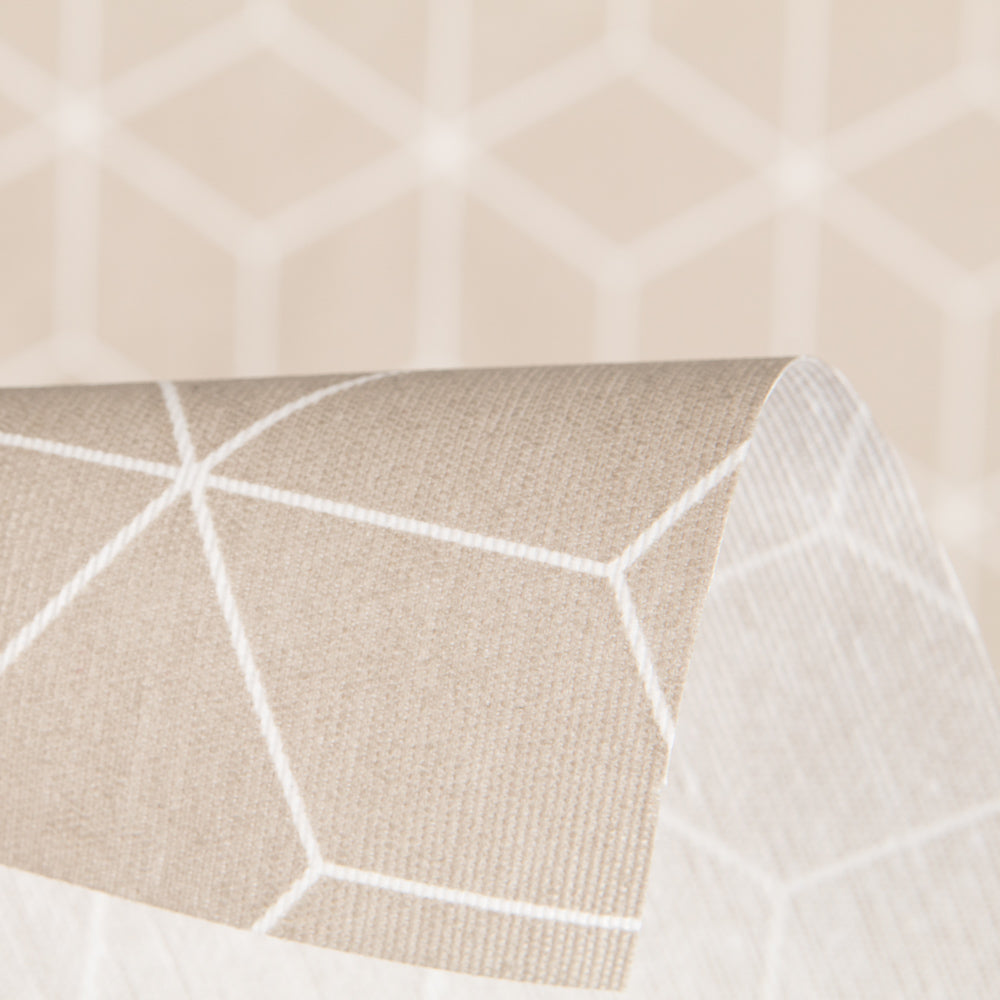 Anti-Fleck-Tischdecke Cube Beige - Ribes y Casals