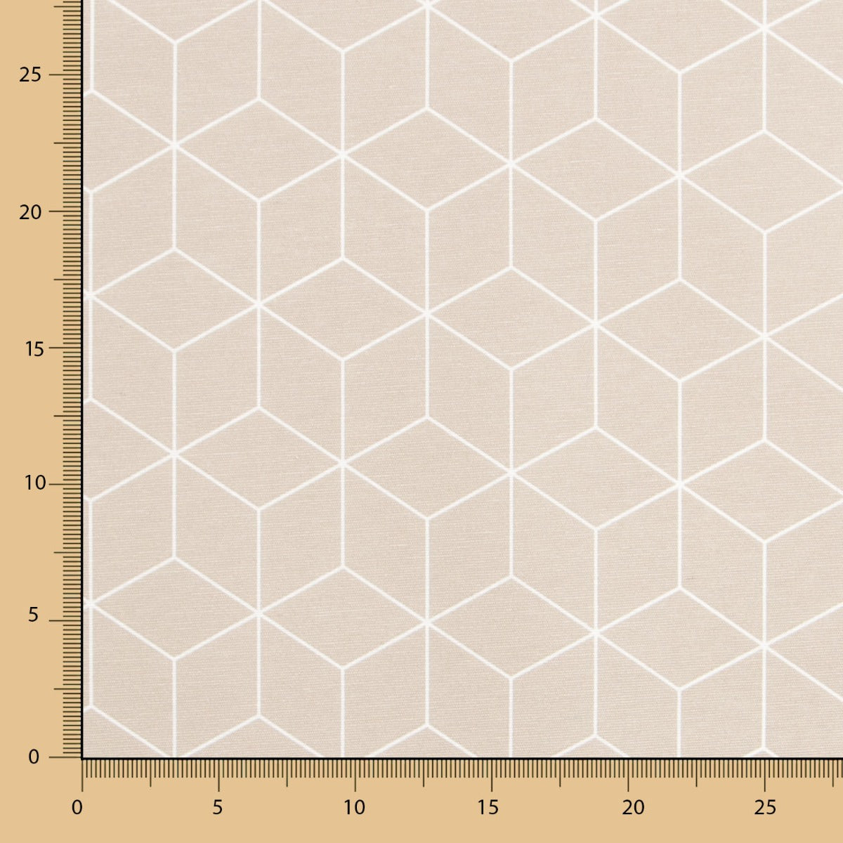 Anti-Fleck-Tischdecke Cube Beige - Ribes y Casals