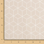 Anti-Fleck-Tischdecke Cube Beige - Ribes y Casals