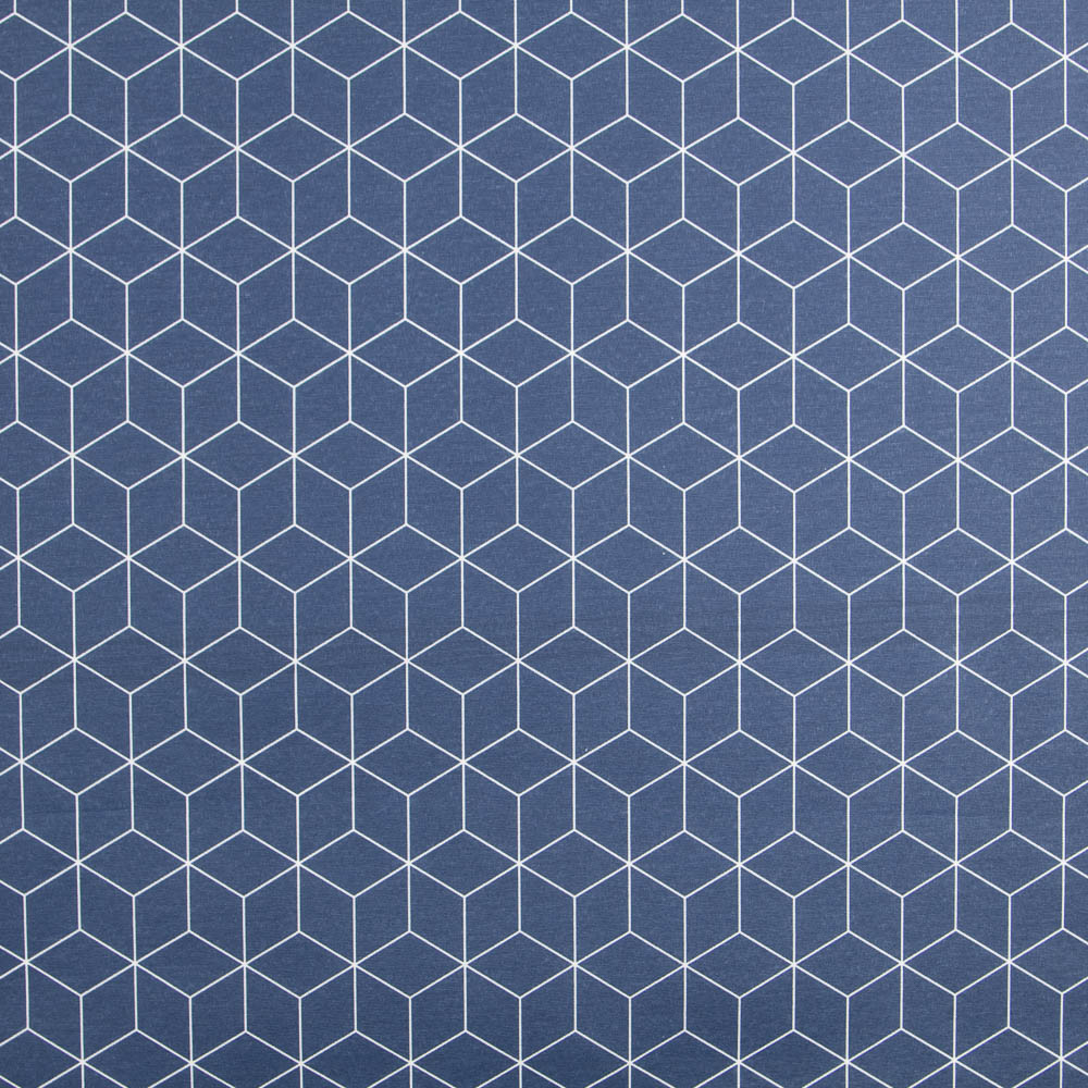 Anti-Fleck-Tischdecke Cube Blau - Ribes y Casals