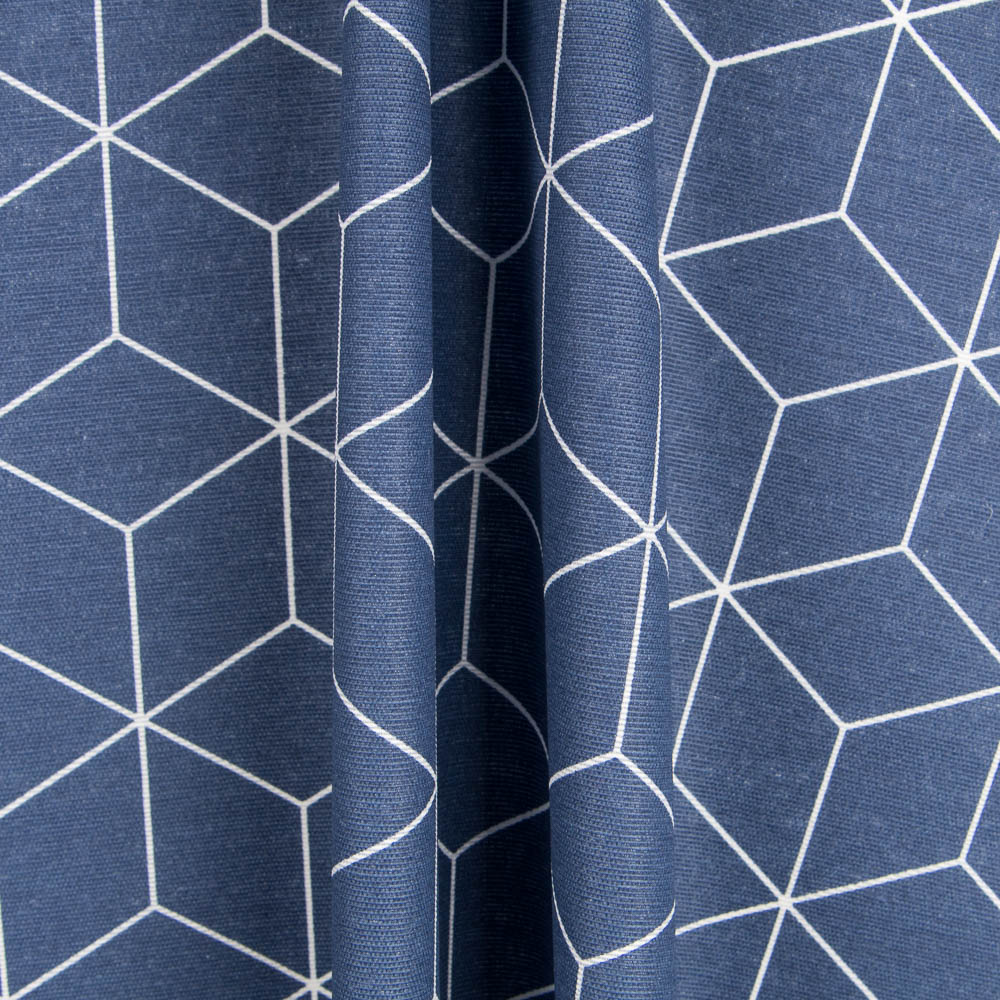 Anti-Fleck-Tischdecke Cube Blau - Ribes y Casals