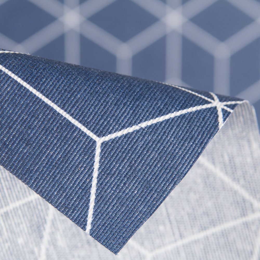 Anti-Fleck-Tischdecke Cube Blau - Ribes y Casals