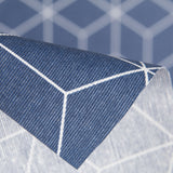 Anti-Fleck-Tischdecke Cube Blau - Ribes y Casals