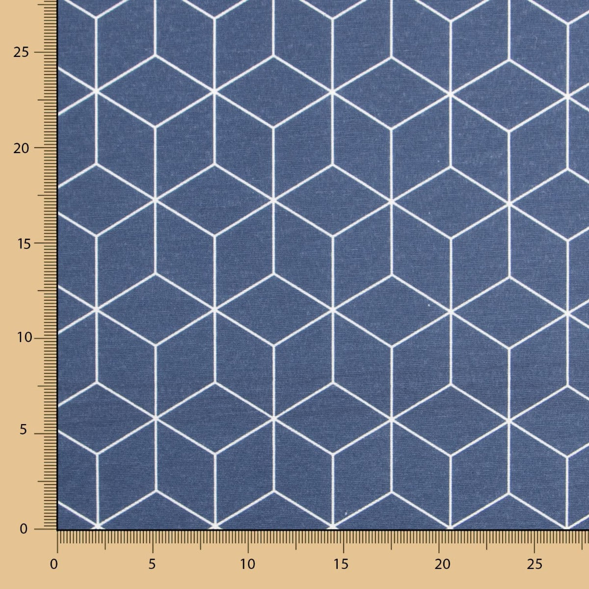 Anti-Fleck-Tischdecke Cube Blau - Ribes y Casals
