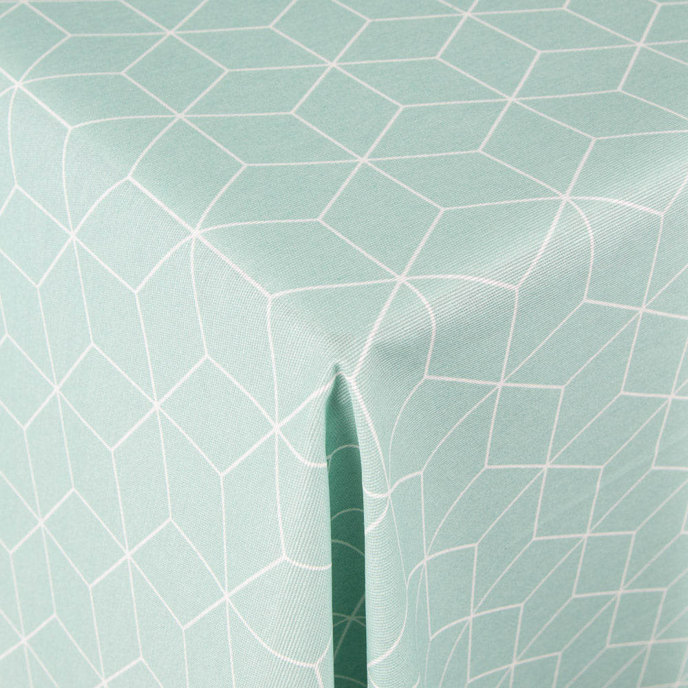 Anti-Fleck-Tischdecke Cube Grün - Ribes y Casals