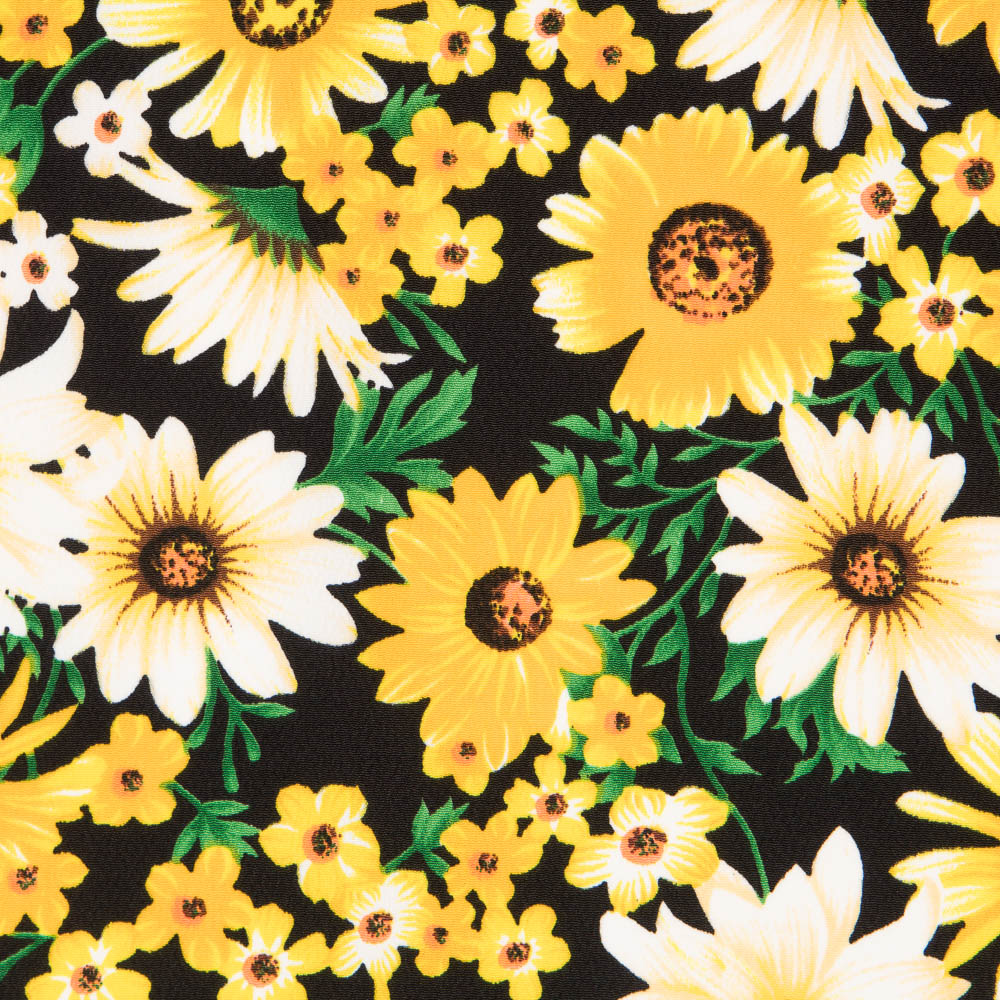 Polyester-Krepp-Gänseblümchen Gelb - Ribes y Casals