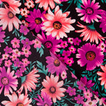 Polyester Krepp Gänseblümchen Fuchsia - Ribes y Casals