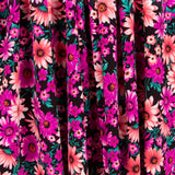 Polyester Krepp Gänseblümchen Fuchsia - Ribes y Casals