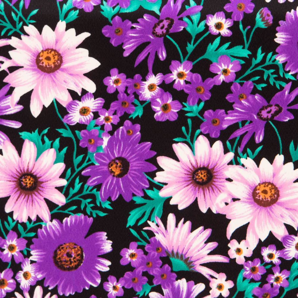 Polyester-Krepp Margaritas Lila - Ribes y Casals
