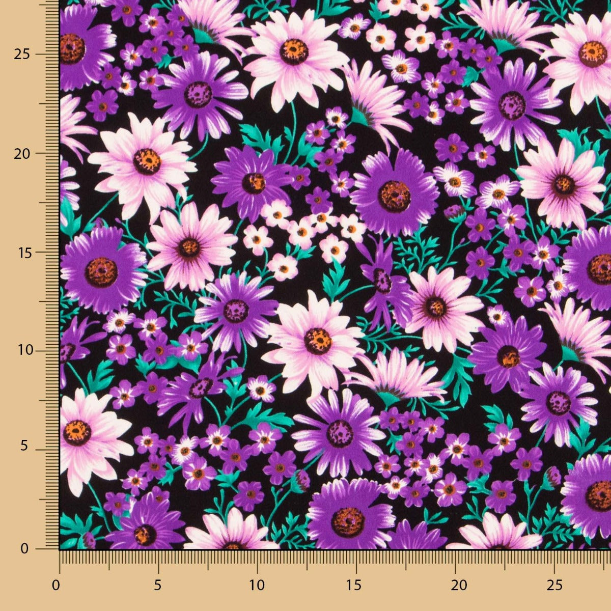 Polyester-Krepp Margaritas Lila - Ribes y Casals