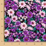 Polyester-Krepp Margaritas Lila - Ribes y Casals