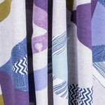 Bedrucktes Segeltuch Cevron Large Blau - Ribes y Casals