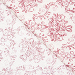 Bedrucktes Segeltuch Barock Rustikal Granatrot - Ribes y Casals
